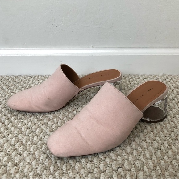 pale pink mules